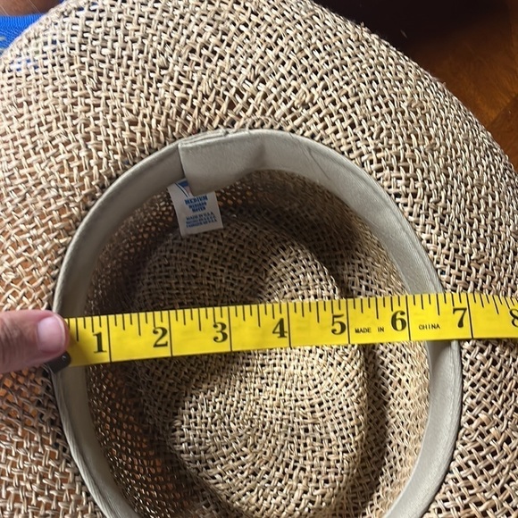 Moyen Straw/ twill Hat - Picture 6 of 6